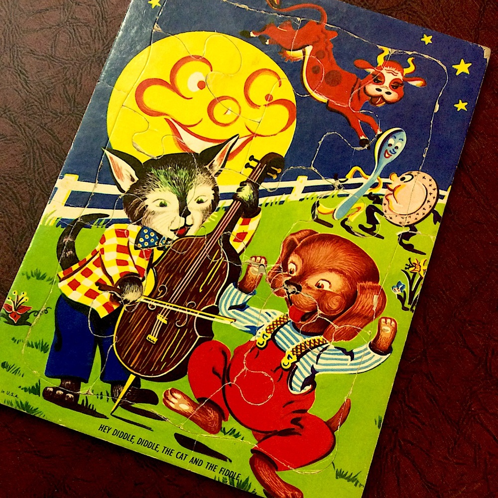 Vintage Nursery Rhyme Jigsaw Puzzle
